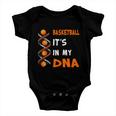 Cute Basketball Playing Basketball Is In My Dna Basketball Lover Baby Onesie