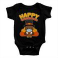 Cute Happy Thanksgiving Quarantine Turkey Mask Tshirt Baby Onesie