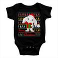 Cute Rabbit Ugly Christmas Sweater Baby Onesie