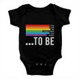Dare To Be Yourself Lgbt Pride Month Baby Onesie