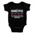 Donkey Pox The Disease Destroying America Funny Donkeypox V5 Baby Onesie