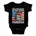 Eagle Mullet Party In The Back Sound Of Freedom 4Th Of July Gift Baby Onesie