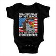Eagle Mullet Party In The Back Sound Of Freedom 4Th Of July Gift V2 Baby Onesie