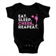 Eat Sleep Cheer Repeat Meaningful Gift Cheerleader Cheerleading Cheering Gift Baby Onesie