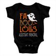 Faboolous Assistant Principal On Halloween Party Funny Ghost Baby Onesie