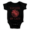 Father Of Cats Funny Cat Lover Kitten Dad Kitty Baby Onesie