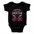 Fireworks Director Run Funny Fourth Of July 4Th Usa Freedom Baby Onesie