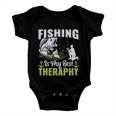 Fishing Is My Best Therapy Baby Onesie
