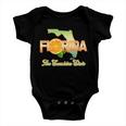 Florida The Sunshine State Orange Logo Baby Onesie