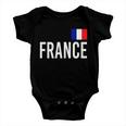 France Team Flag Logo Tshirt Baby Onesie