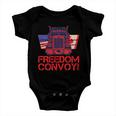 Freedom Convoy 2022 Usa Canada Truckers Baby Onesie