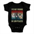 French Bulldog Dog Ive Got Friends In Low Places Funny Dog Baby Onesie