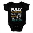 Fully Vaccinated By The Blood Of Jesus Lion God Christian Tshirt V2 Baby Onesie