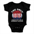 Funny Baseball Quote Baseball Fan Funny Bs Season Baseball Lover Baby Onesie