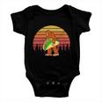 Funny Bigfoot Holding A Taco Baby Onesie