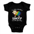 Funny Gay Pride Lgbt Gay Lesbian Im The Rainbow Sheep Gift Baby Onesie