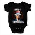 Funny Joe Biden Happy Thanksgiving For 4Th Of July Baby Onesie