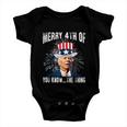 Funny Joe Biden Merry 4Th Of You KnowThe Thing 4Th Of July Baby Onesie
