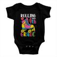 Funny Rolling Into 4Th Grade Back To School Gift Baby Onesie