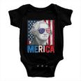 George Washington 4Th Of July Merica Men Women American Flag Baby Onesie