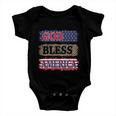 God Bless America Patriotic 4Th Of July Independence Day Gift Baby Onesie