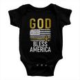 God Bless America Usa 4Th July Independence Gift Baby Onesie