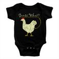 Guess What Chicken Butt Tshirt Baby Onesie