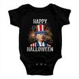 Halloween Funny Happy 4Th Of July Anti Joe Biden Happy Halloween Baby Onesie