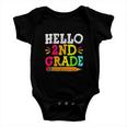 Hello 2Nd Grade Back To School For Students Teachers Baby Onesie