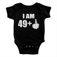 I Am 50 Middle Finger Funny 50Th Birthday Gift T-Shirt Tshirt Baby Onesie