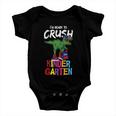 Im Ready To Crush Kindergarten Dinosaurus Trex Back To School Baby Onesie