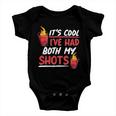 Its Cool Ive Had Both My Shots Flaming Drinks Tshirt Baby Onesie