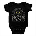 Its Just A Bunch Of Hocus Pocus Cat Tshirt Baby Onesie