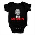 Joe Biden Is An Idiot And A Moron Antibiden 8676 Pro Usa Baby Onesie