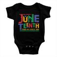 Juneteenth Free-Ish Since 1865 African Color Baby Onesie