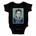 Jusice Ruth Bader Ginsburg Rbg Vote Voting Election Baby Onesie