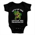 Lets Eat Kids Punctuation Saves Lives Teacher Funny Grammar Gift Baby Onesie