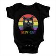 Lgbtq Ally Cat Rainbow Gay Pride Flag Lgbt Gift V3 Baby Onesie