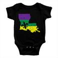 Louisiana Mardi Gras Tshirt Baby Onesie