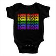 Love Is Love Lgbtq Rainbow Baby Onesie