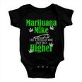 Marijuana Mike Funny Weed 420 Cannabis Tshirt Baby Onesie