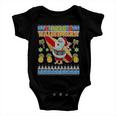 Mele Kalikimaka Santa Ugly Christmas Hawaiian Baby Onesie