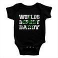 Mens Worlds Dopest Dad Trippy And High Marijuana Stoner Baby Onesie