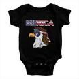 Merica Bald Eagle Mullet Sunglasses Fourth July 4Th Patriot Cool Gift Baby Onesie
