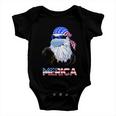 Merica Eagle Mullet 4Th Of July American Flag Vintage 2021 Great Gift Baby Onesie