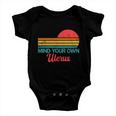 Mind Your Own Uterus Pro Choice Feminist Womens Rights Gift Baby Onesie