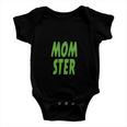 Momster Funny Halloween Quote Baby Onesie