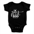 My Firs Boo Spider Halloween Quote Baby Onesie