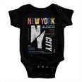 New York City Brooklyn Abstract Tshirt Baby Onesie