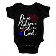 One Nation Under God Firework 4Th Of July V2 Baby Onesie